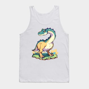 Fun Cartoon Dino 08 Tank Top